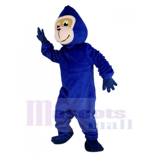 Singe gorille bleu Mascotte Costume Animal