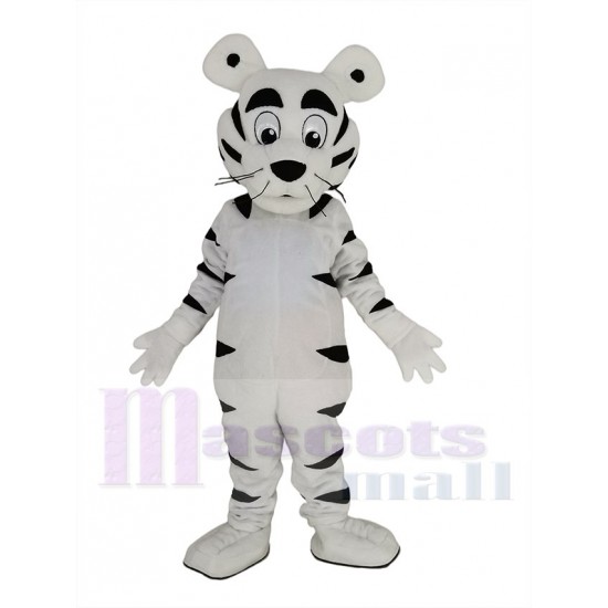 Funny White Tiger Mascot Costume Animal