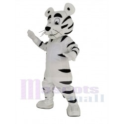 Lustiger weißer Tiger Maskottchen-Kostüm Tier