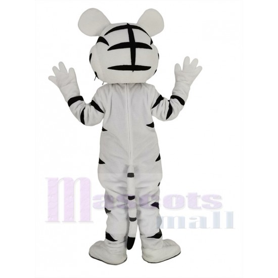 Tigre blanc drôle Mascotte Costume Animal
