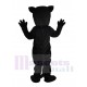 Wilder schwarzer Panther mit roter Nase Maskottchen-Kostüm