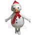 Bonhomme de neige de Noël Mascotte Costume au nez de carotte