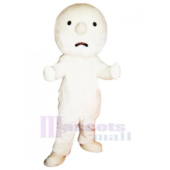 Adorable bonhomme de neige Mascotte Costume Dessin animé
