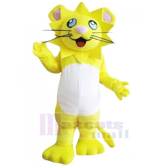 Dessin animé tigre jaune Costume de mascotte Animal