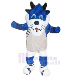 Sport Blue Tiger Mascot Costume Animal