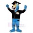 Blauer College-Doktor Tiger Maskottchen Kostüm Tier