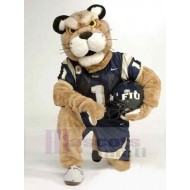 Power Sport Beige Tiger Mascot Costume Animal