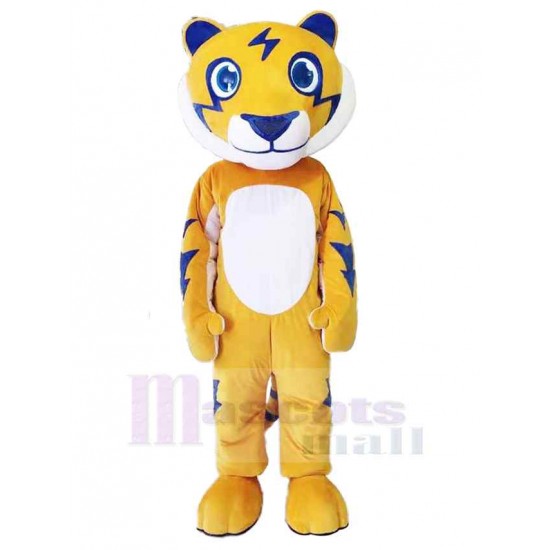 Tigre amarillo amistoso Traje de mascota Animal