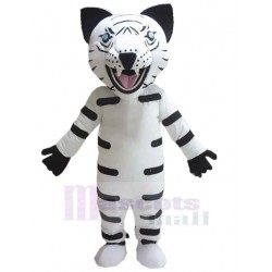 Fierce White Tiger Mascot Costume Animal Adult