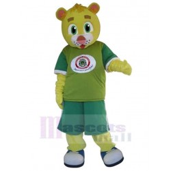 Little Tiger Mascot Costume Animal with Green Eyes