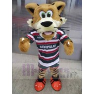 Tiger in Sportswear Mascot Costume Animal Adult