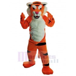 Hochwertiger orangefarbener Tiger Maskottchen-Kostüm-Tier-Erwachsener