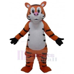 Pink Nose Tiger Mascot Costume Animal