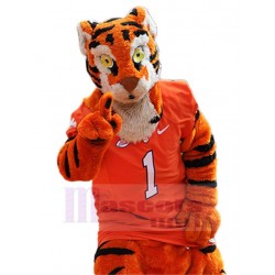 Cool Sports Tiger Mascot Costume Animal Adult