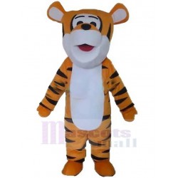 Smart Black and Orange Tiger Mascot Costume Animal