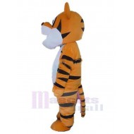 Intelligenter schwarzer und orangefarbener Tiger Maskottchen Kostüm Tier