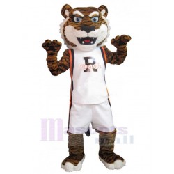 Brown Sport Male Tiger Mascot Costume Animal