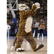 Realistic Power Brown Tiger Mascot Costume Animal