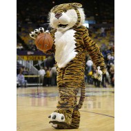 Realistischer netter brauner Tiger Maskottchen Kostüm Tier