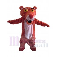tigre rosa Traje de mascota Animal con la nariz roja