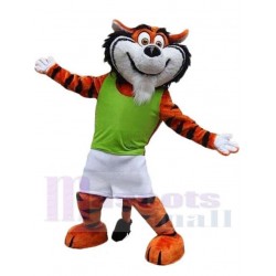 Friendly Tiger Mascot Costume Animal