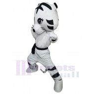 Lindo tigre blanco y negro Disfraz de mascota Animal