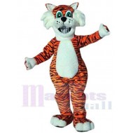Tigre drôle Mascotte Costume Animal aux yeux verts