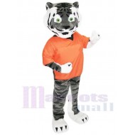 Tigre sport gris Mascotte Costume Animal