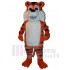 Tigre souriant Mascotte Costume Animal