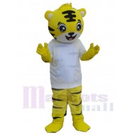 Precioso pequeño tigre amarillo Disfraz de mascota Animal