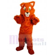 Freundlicher orangefarbener Plüschtiger Maskottchen-Kostüm Tier