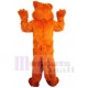Freundlicher orangefarbener Plüschtiger Maskottchen-Kostüm Tier