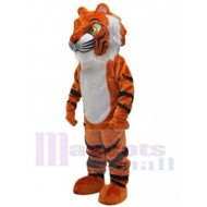 Robuster orangefarbener Tiger Maskottchen-Kostüm Tier