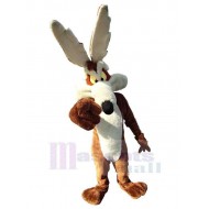 Funny White and Brown Coyote Wolf Mascot Costume Animal