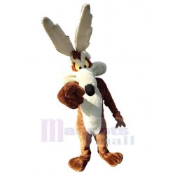 Funny White and Brown Coyote Wolf Mascot Costume Animal