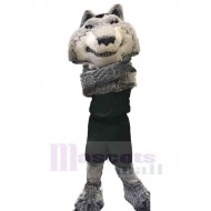 Universidad Fuerte Poder Lobo Gris Disfraz de mascota animal