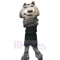 College Strong Power Gray Wolf Mascot Costume Animal