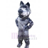 Nariz grande amigable Lobo gris Disfraz de mascota animal