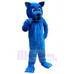 Lindo, sonriente, lobo azul Disfraz de mascota animal