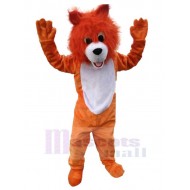 Plüsch Orange Wolf Maskottchen Kostüm Tier