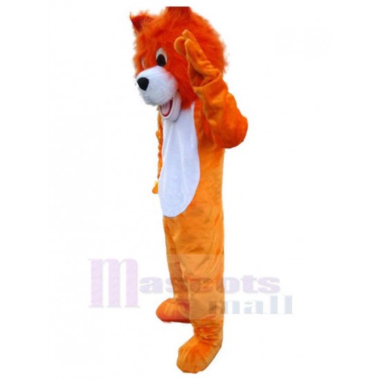 Peluche Loup Orange Costume de mascotte Animal