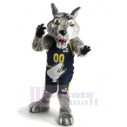 Deportes divertidos lobo gris Disfraz de Mascota Animal Adulto