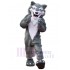 Freundlich Grauer Wolf Maskottchen Kostüm Tier