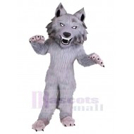 Lobo gris divertido de alta calidad Disfraz de mascota animal
