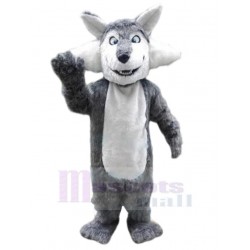 Drôle de mauvais loup gris Déguisement Mascotte Animal Adulte