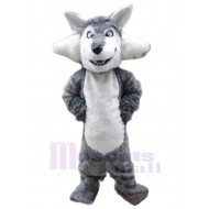 Lobo gris malo gracioso Disfraz de Mascota Animal Adulto