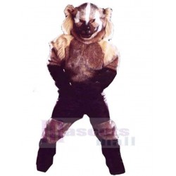 Cunning Brown Wolf Mascot Costume Adult
