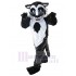 Loup gris foncé Costume de mascotte Animal aux yeux bleus