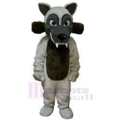 Ugly Sharp Teeth Wolf Mascot Costume Animal