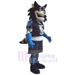 Wolf Dressed as Roller Blade Disguise Mascot Costume Animal